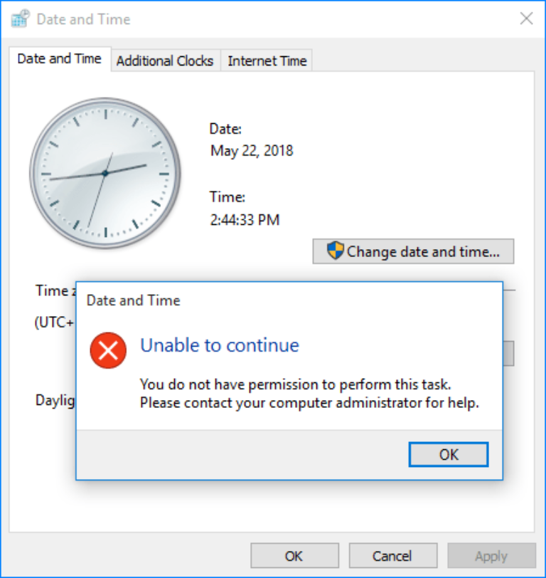 Cách ngăn người dùng thay đổi ngày và giờ trong Windows 10