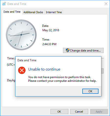 Cách ngăn người dùng thay đổi ngày và giờ trong Windows 10