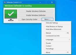 Tải Windows Defender Control Mới Nhất – Công Cụ Vô Hiệu H...