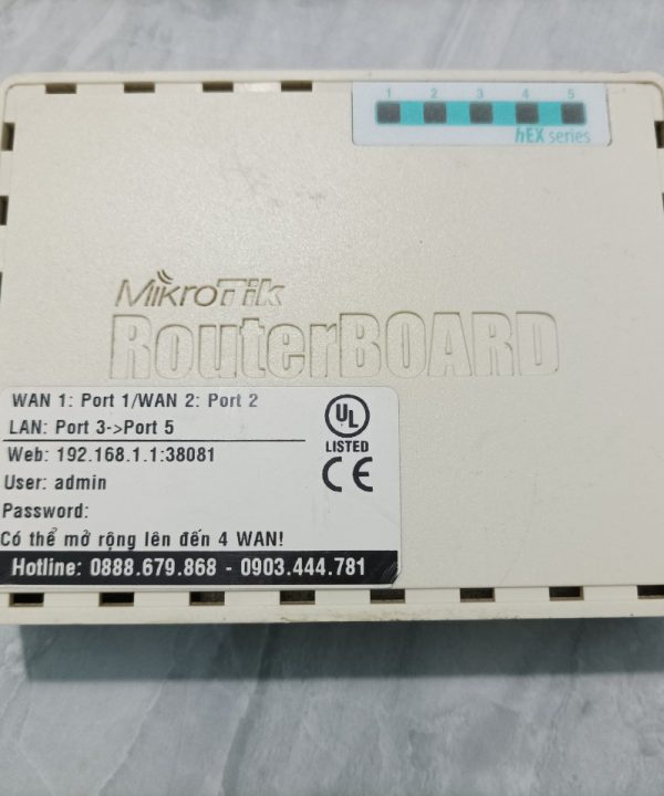 Thiết bị Router Mikrotik RB750Gr3 - Hàng chính hãng