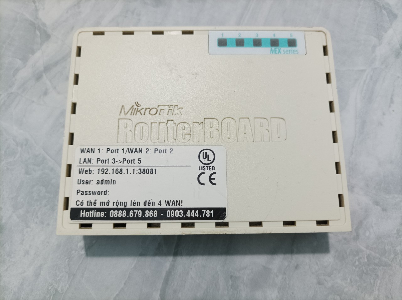 Thiết bị Router Mikrotik RB750Gr3 - Hàng chính hãng