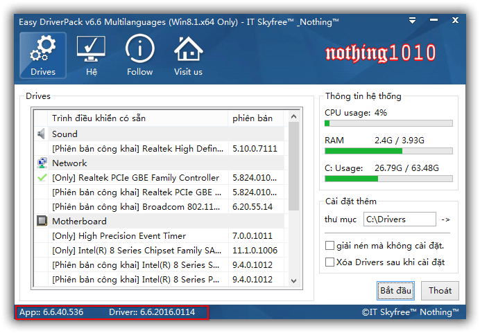 Wandriver 6.6 – Bộ Cài Đặt Driver Offline Tốt Nhất – Lehait.net