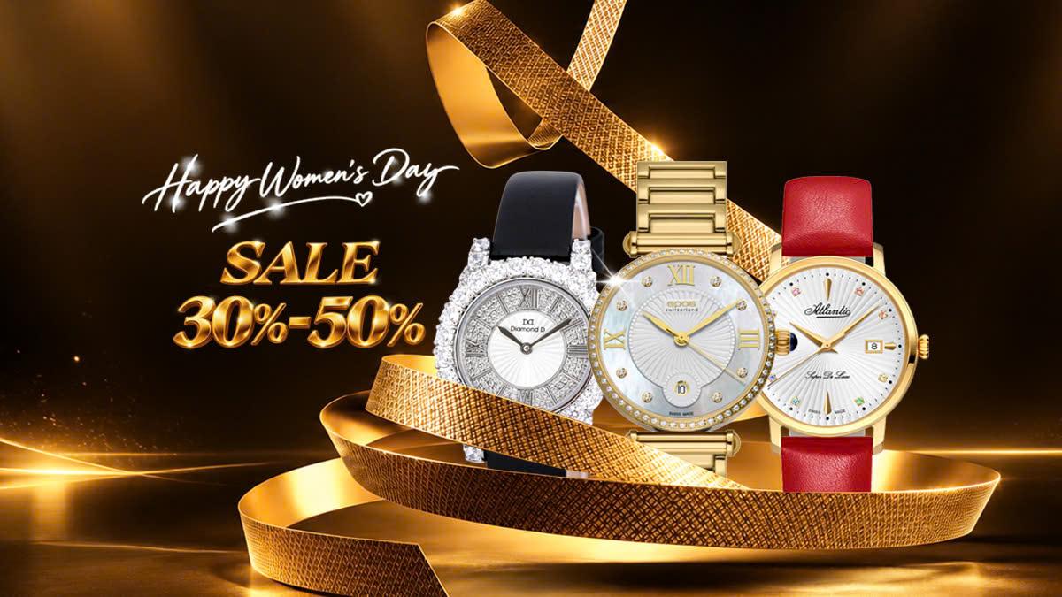 Đăng Quang Watch giảm tới 50% đồng hồ nữ – Quà đẹp cho ngày đặc biệt